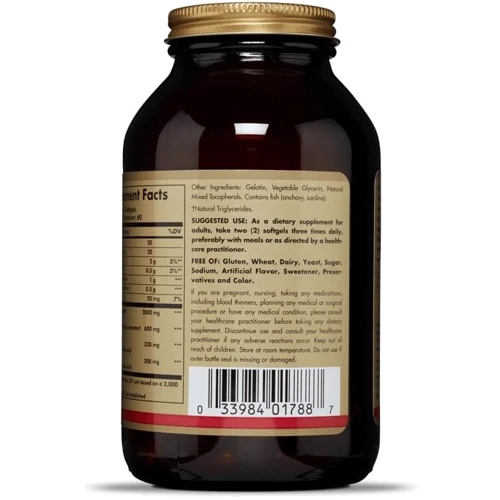 Solgar Omega-3 Fish Oil Concentrate, 120 Softgels: Форма выпуска Капсулы