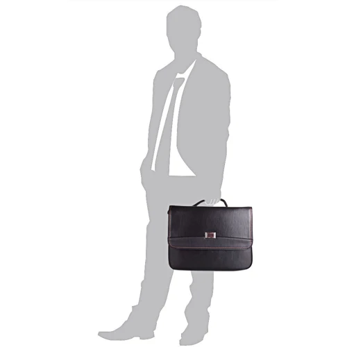 Мужской портфель Bonis черный (SHIXL8169-black): Тип ручки Плечевой ремень, Короткая ручка