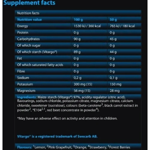 Энергетический комплекс FA Nutrition Vitarade EL 1000 g /20 servings/ Blackcurrant: Тип Энергетики