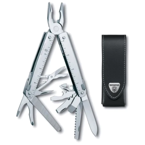 Мультитул Victorinox Swisstool X 115мм/28 предметов/черный кожаный чехол (3.0327.L)
