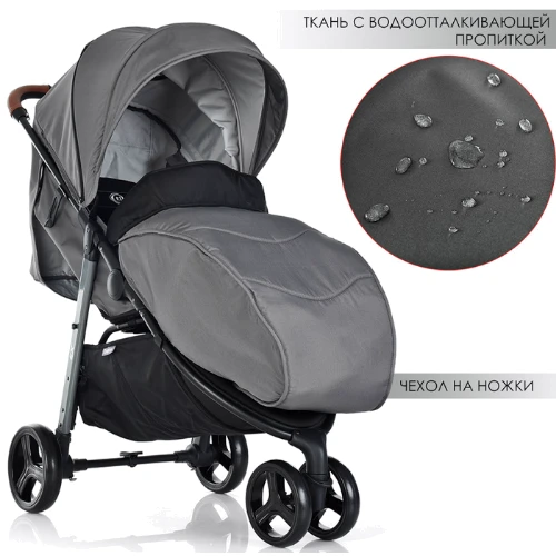 Прогулочная коляска El Camino X3 Gray (ME 1025): Количество блоков 1