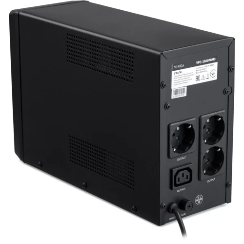 Vinga LCD 1500VA metal case (VPC-1500PRM3) (VPC-1500PRM3): Тип архітектури Лінійно-інтерактивний (line-interactive)