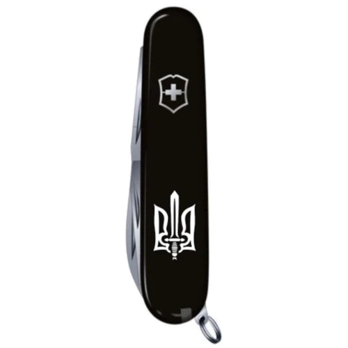 Мультитул Victorinox Climber Ukraine 91мм/14 функцій/чорний/Трезубець ОУН білий (1.3703.3_T0300u): Кількість функцій 14