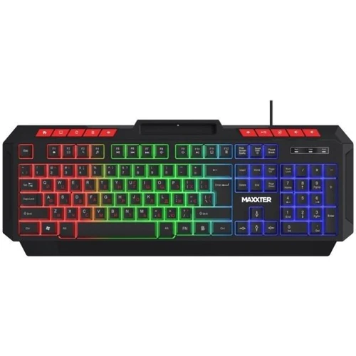 Клавіатура Maxxter USB UA Black (KBG-UML-02B-UA) UA: Підключення дротове