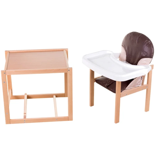 Стульчік- трансформер For Kids Бук-02 світлий пластикова стільниця шоколад (60392)