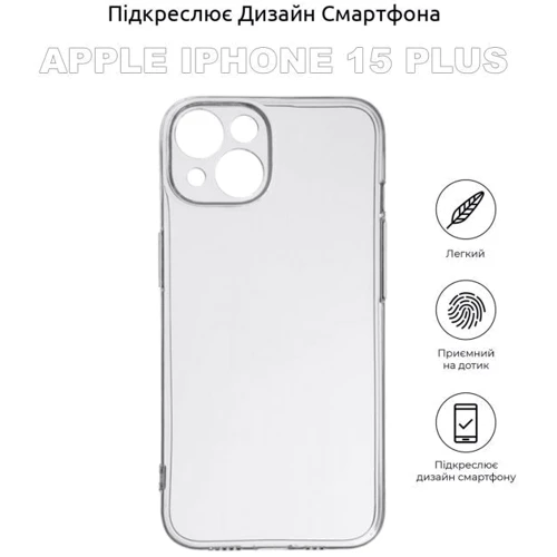 Чохол для iPhone BeCover TPU Case Transparancy для iPhone 15 Plus (710148): Тип аксесуара чехол