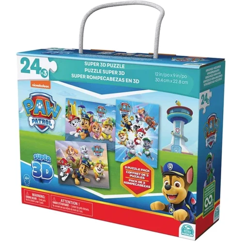 Пазл Spin Master Щенячий патруль Супер 3D 3 в 1 (SM98351/6066807)