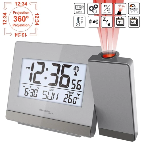 Часы настольные Technoline WT538 Silver/Anthracite (DAS301198)