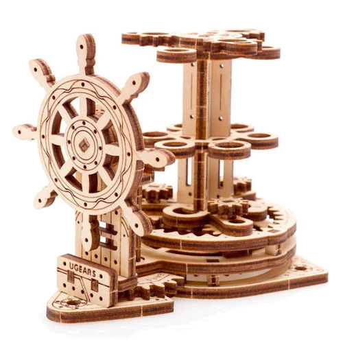 Механічний 3D пазл UGEARS "Штурвал - органайзер" (70074): Кількість фрагментів, шт 51