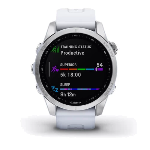 Смарт-часы Garmin Fenix 7S Silver with Whitestone Band (010-02539-03): Карты памяти нет