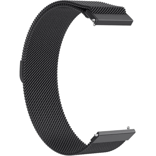 Ремінець BeCover Milanese Style 22mm Black для Xiaomi iMi KW66/Mi Watch Color/Haylou LS01/Watch S1 Active (707743): Колір черный