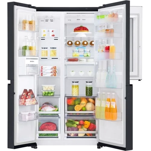 Холодильник Side-by-Side LG GC-Q247CBDC: Розташування морозильної камери Збоку