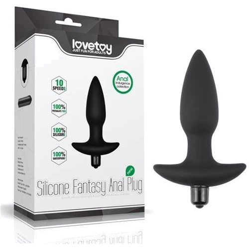 Анальная пробка с вибрацией Lovetoy Silicone Fantasy Anal Plug