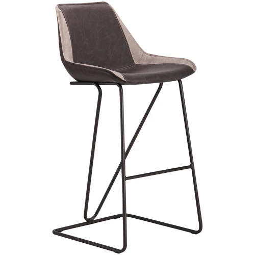 Стул барный AMF Custer gunmetal, cowboy Dark Gray/Light Gray (521988)