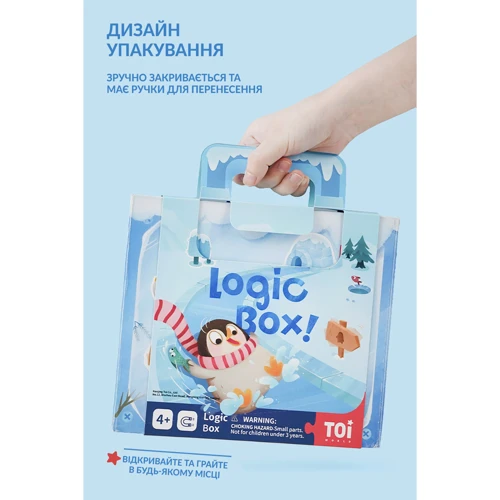 Настольная игра TOI магнитная головоломка Каток маленьких пингвинов 2041018