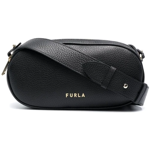 Женская сумка через плечо Furla Real S Crossbody Double Zip черная (WB00253HSF000O600010)