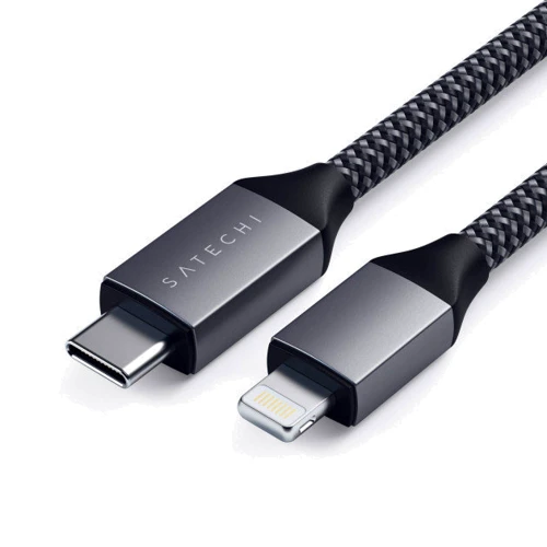 Кабель Satechi Cable USB-C to Lightning 1.8m Space Grey (ST-TCL18M): Довжина 1.8 м