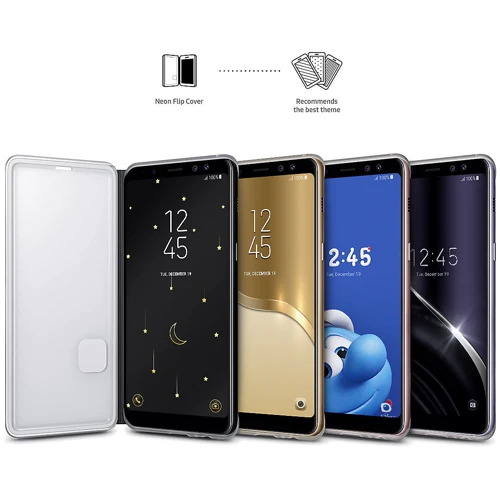 Аксессуар для смартфона Samsung Neon Flip Cover Gold (EF-FA730PFEGRU) for Samsung A730 Galaxy A8 Plus 2018: Совместимость Samsung A730 Galaxy A8 Plus 2018