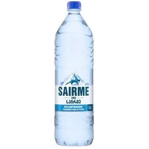 Упаковка воды родниковой минеральной Sairme без газа 6х1.5 л (4860001590186_6): Объем, л 9