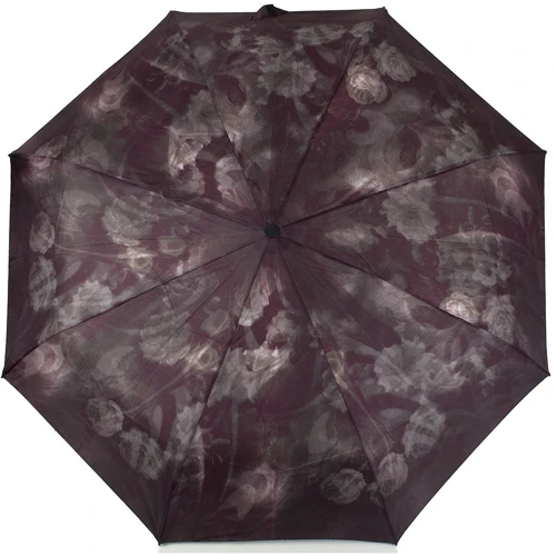 Зонт женский механический компактный Happy Rain бордовый (U42655-3)