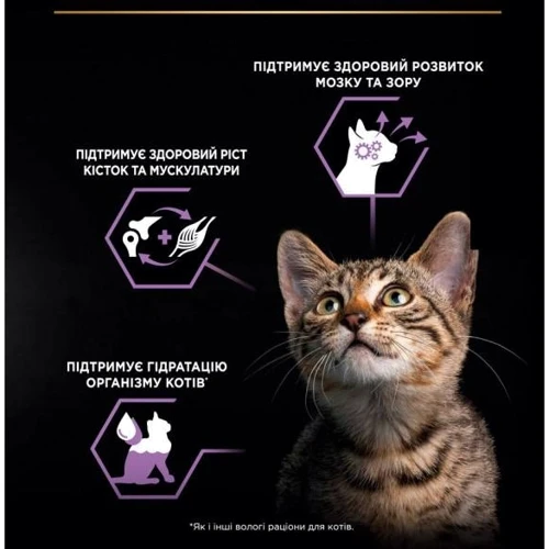 Влажный корм Purina Pro Plan Kitten Healthy Start для котят с индейкой. Кусочки в соусе 10x85 г (7613034767646): Класс Супер премиум