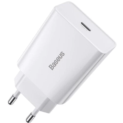 Зарядний пристрій Baseus USB-C Wall Charger 1С 20W White (CCFS-SN02)