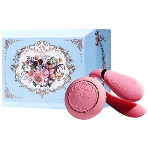 Смартвибратор для пар Zalo - Fanfan set Rouge Pink, пульт ДУ