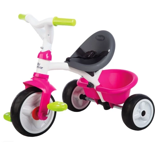 Велосипед Smoby Toys Беби Драйвер трехколесный с козырьком и багажником розовый (741201): Тормоза Ножной
