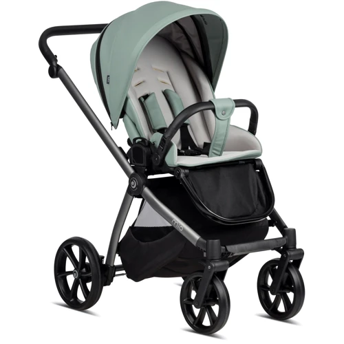 Универсальная коляска 2 в 1 Tutis Mio Leather Sage (1232039): Ширина шасси 61 см