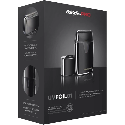 Электробритва BaByliss PRO UV single foil FXLFS1E: Возможность влажного бритья нет