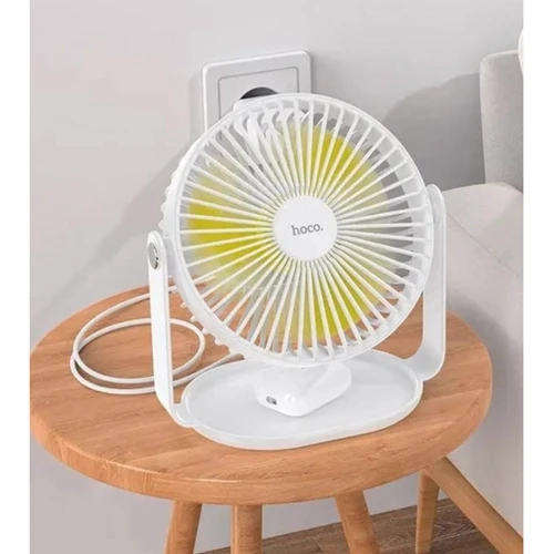Вентилятор Hoco F14 multifunctional powerful desktop fan White фото 6