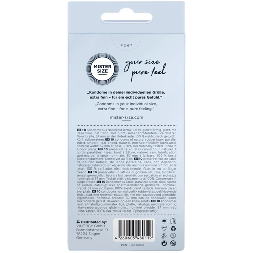 Презервативы Mister Size 57 (10 pcs)