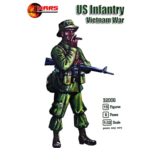 Набор фигурок Mars Figures Американская пехота (война во Вьетнаме) (MS32006)