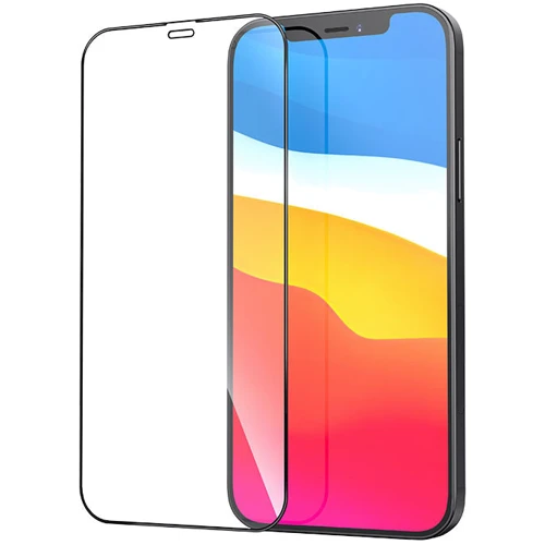 Захисне скло для iPhone Tempered Glass Black for iPhone 12 / iPhone 12 Pro