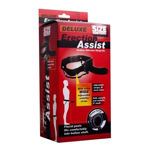 Полый страпон Size Matters Erection Assist Hollow Silicone Strap On