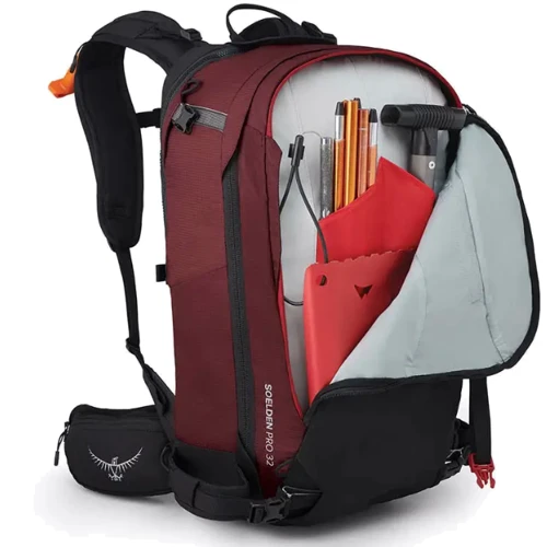 Рюкзак Рюкзак Osprey Soelden Pro E2 Airbag Pack 32 чорний mountain - O/S - червоний (009.3114): Колір красный