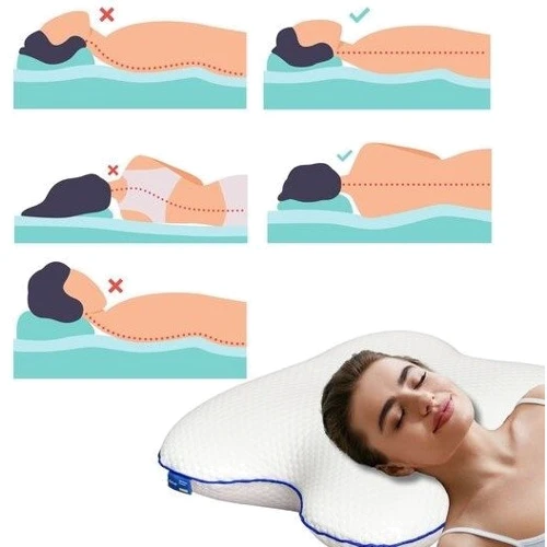 Подушка IDEIA Memory Foam ортопедическая бабочка 58х50х12 см (2200004315751) фото 8