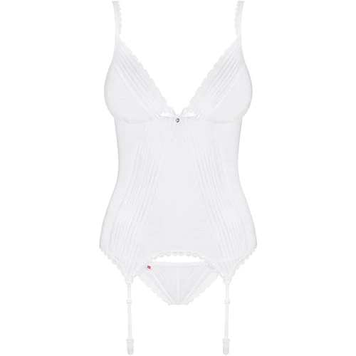 Сексуальный корсет с подвязками Obsessive Sensita, S/M