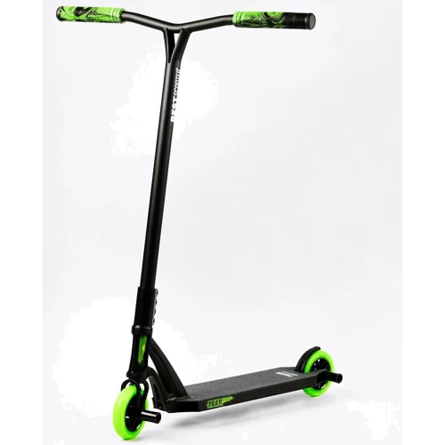 Самокат трюковый Best Scooter Fear SCS черно-зеленый (112902)