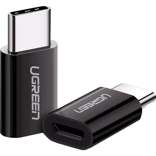Адаптер Ugreen Adapter USB-C to microUSB Black (30391): Цвет черный