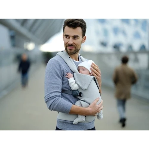 Кенгуру-переноска BeSafe Haven Premium Stone, светло-серый (11009565-StonePLeaf)