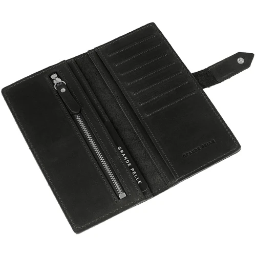 Мужской кошелек Grande Pelle черный (10gp523110-black): Пол Мужской