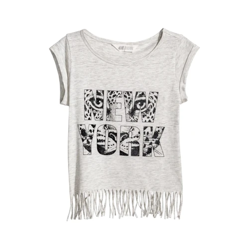 Футболка H & M 7Z4847455 158-164 см сіра