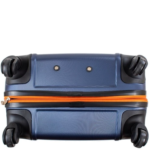 Чемодан Rogal M темно-синій (RGL720M-dark-blue-orange): Стиль Повсякденний (Casual)