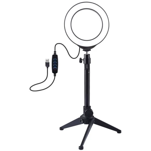 Кольцевая USB LED лампа Puluz PKT3031 4.7" c настольным штативом (PKT3031)