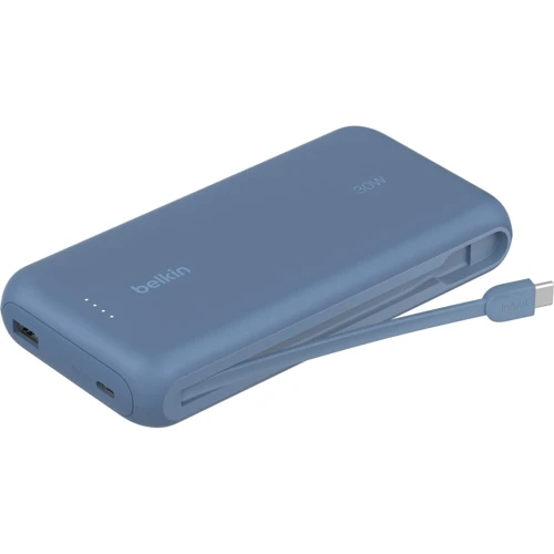 Зовнішній акумулятор Belkin Power Bank 20000mAh Integrated Cable USB-C 30W Blue (BPB024HQBL)