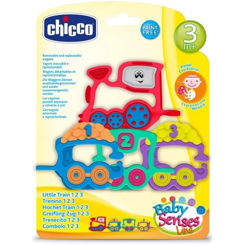 Іграшка-брязкальце Chicco "Паровозик 1 2 3" (07681.00)