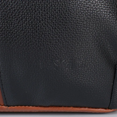 Женская сумка тоут Laskara черная (LK10186-black): Фактура Зернистая, Матовая