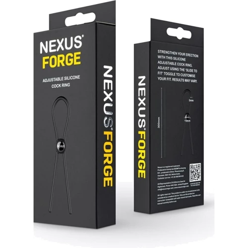 Эрекционное кольцо Nexus FORGE Single Adjustable Lasso Black