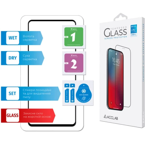 Аксесуар для смартфона ACCLAB Tempered Glass Full Glue Black for Samsung A526 Galaxy A52 фото 5